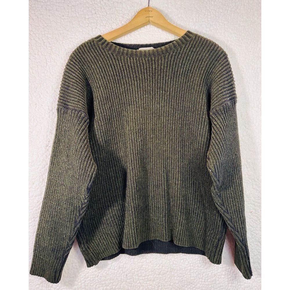 IDEA UOMO Black/Green Soft Sweater Mens size S/M